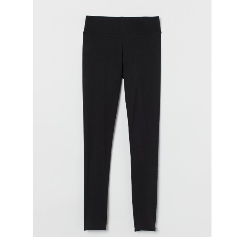 H&M Cotton Leggings Black Size L